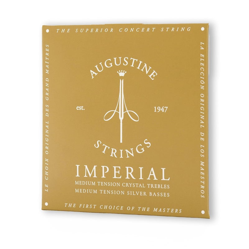 Augustine Strings Imperial Medium Tension - Premium Crystal Nylon Classical Guitar Strings - Produced in New York by the Manufacturer of the Original Nylon String - 1 Set - Image 3